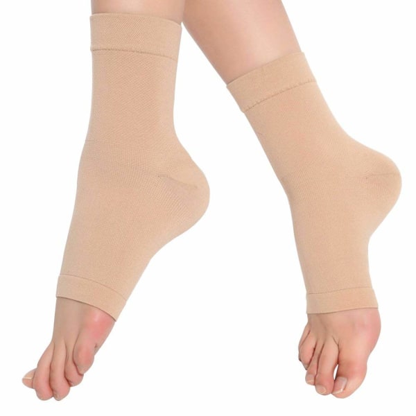 1 par kompressionsankelstöd, andningsbar ankelomslag för att stabilisera ligament, lindra smärta båge sport stabilisera ligament