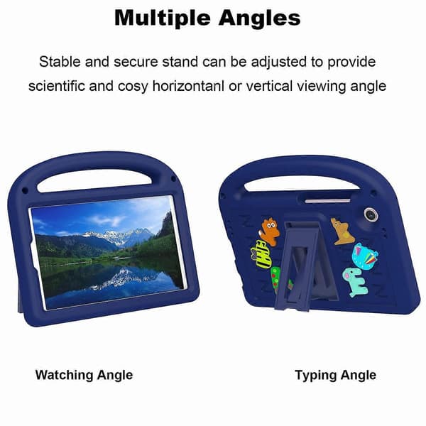 Fodral för Samsung Galaxy Tab A9, tecknad design, stativ, EVA+PC-surfplattsskydd med rem