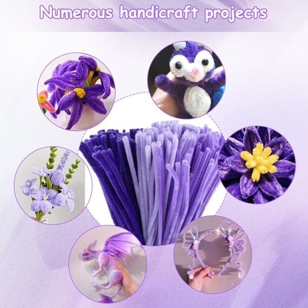 300 kpl putsauslankaa, 3 erilaista keltaista putsauslankaa taivutettavaa pehmeää käsityölankaa 30 cm putsauslankaa chenille-lankaa DIY-projekteihin ja käsityökoristeluun Set 4