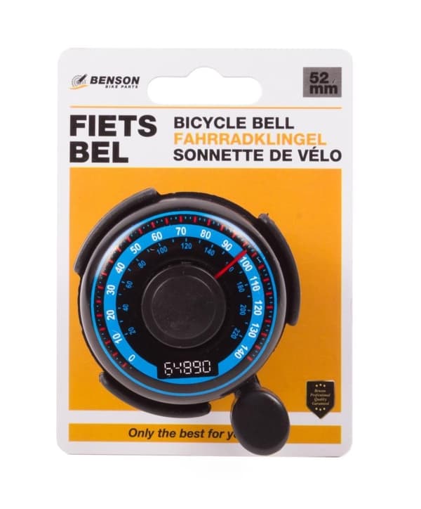 Cykelklokke 52 mm aluminium motivmix