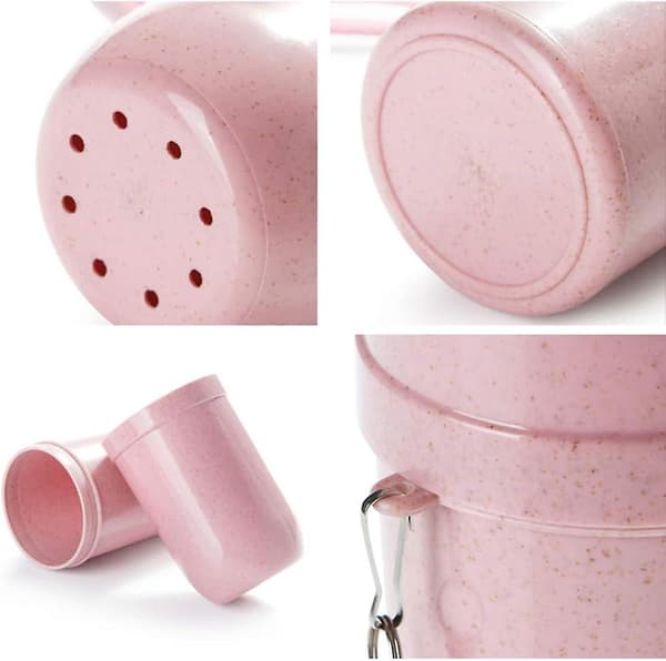 Reise Tannbørsteholder med Kopper (Rosa/Grønn)