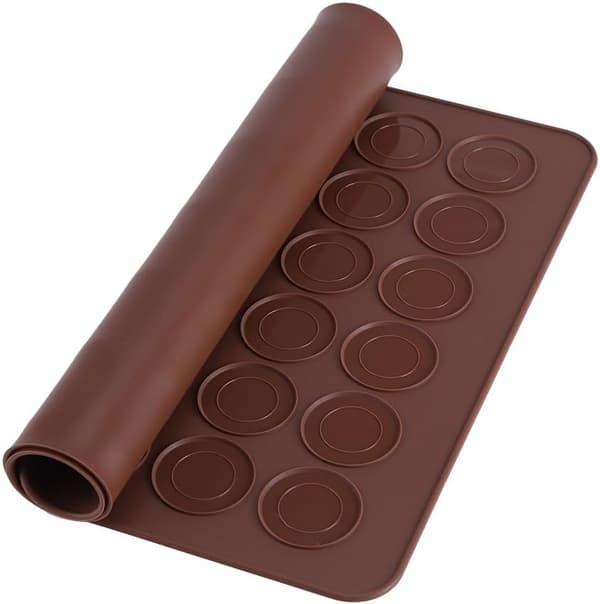 Macaron-bakematte, 48 hull silikonformmatte Macaron-kjeksbakverk DIY-bakformdekoreringsverktøy