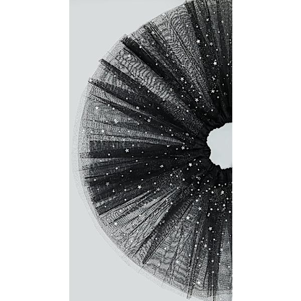 Flickor Klassisk 4 Lager Sequin Stjärnor Tutu Kjolar - Balett Dans Prinsessa Fest