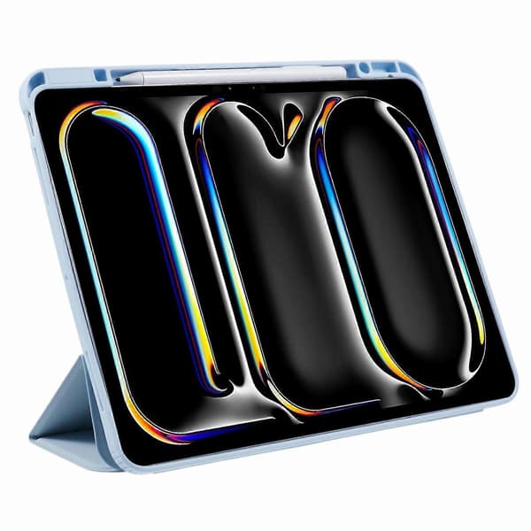 MUTURAL Lær Trifold Stativdeksel med Auto Våkne/Sov-funksjon for iPad Pro 13 (2024)