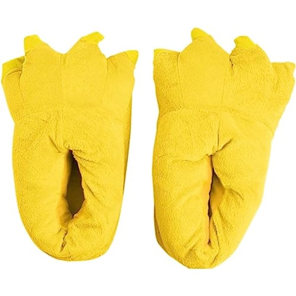 Unisex Claw Slippers Animal Paw Slippers Chicken Bird Foot Slippers Cow Tiger Giraffe Slippers，L