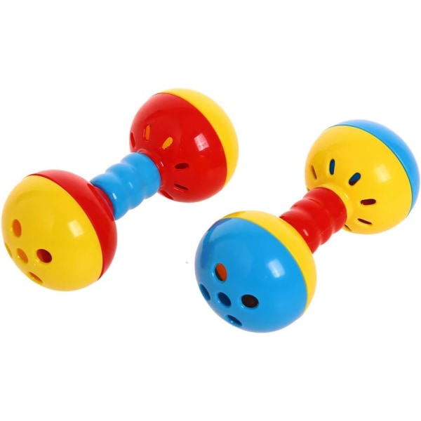 Bell Bell Foot Toy, berikad skivstångsbollleksak, lekgym Aktivitetscenterburtillbehör för medelstora papegojor - 2-pack, slumpmässiga färger