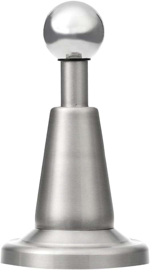 Rostfritt stål modernt mjukt spänne magnetiskt dörrstopp, borstad satin nickel, väggmontering