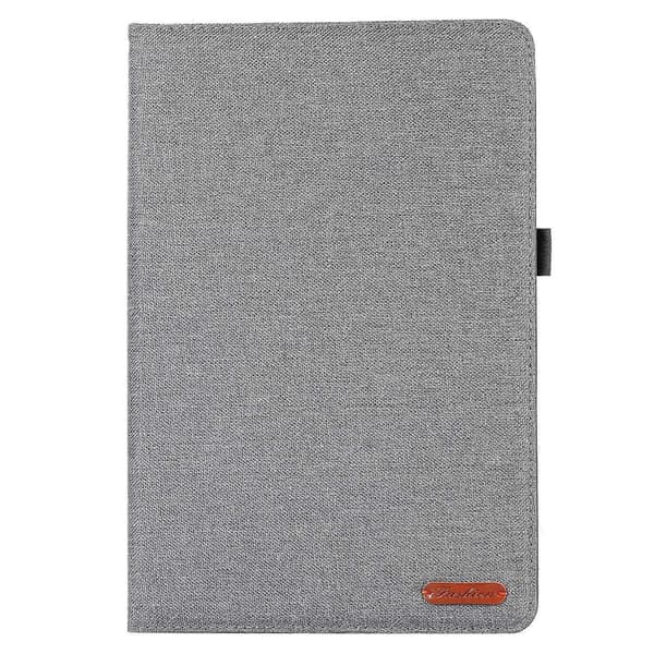 För Honor Pad GT Pro Läderfodral Korthållare Tygtextur Tablet Ställ Skydd - Grå
