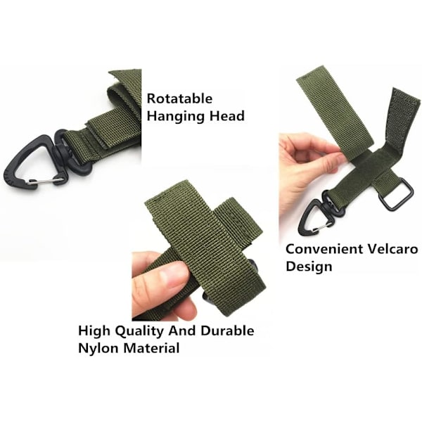 4 stk. Nylon Handskeholder Taktisk Udstyr Handske Rem Justerbar Arbejds Handskeholder