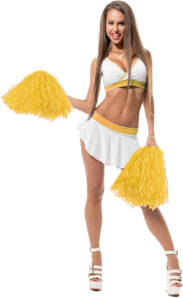 12-pack hejaklackar i plast för sportdans och cheerleading