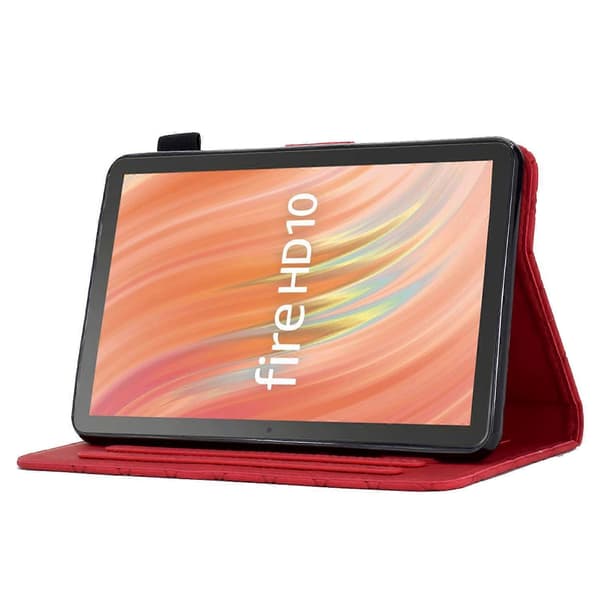 A9 Fodral för Amazon Fire HD 10 (2023) Kortplatser Ställ Rombleder Tablet Skydd