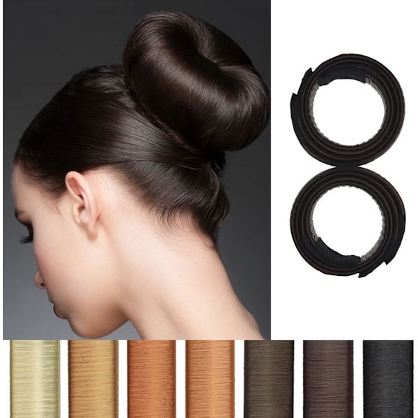 7-delad hårbulletillverkare Twist Hair Bun Making French Twist Donut Bun Kvinnor Flickor Frisyrverktyg