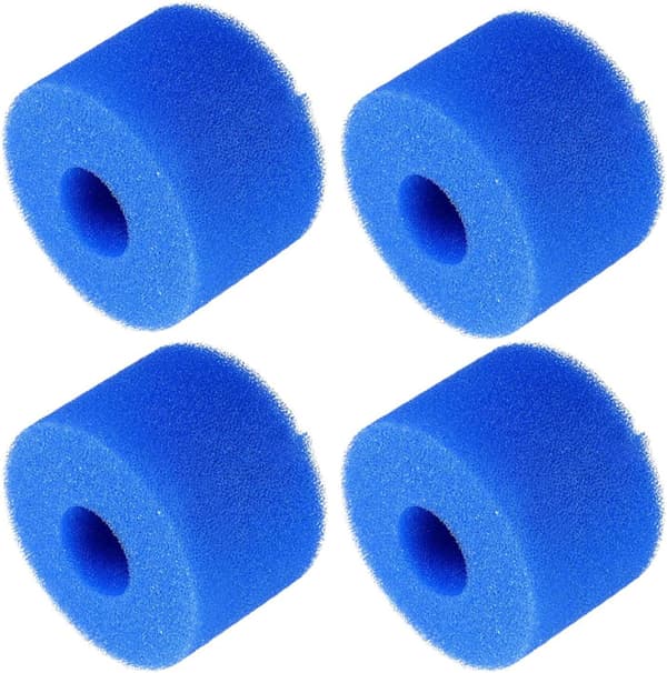 Genanvendelig vaskbar filtersvamp til type VI poolfilter, pool- og spapatronfilterudskiftning, genanvendeligt skumfilter til type VI poolpumpe (4-pak)