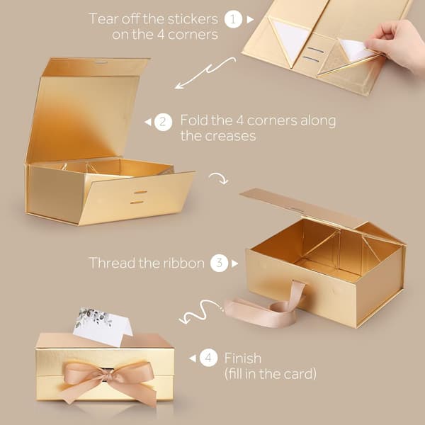 Stor presentförpackning, 29 * 22 * 10,5 cm - Presentförpackningar med lock och magnetisk stängning