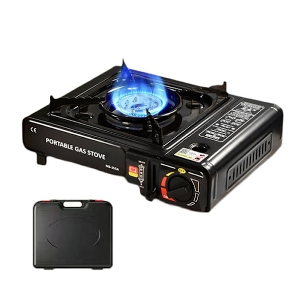Bærbar gasskomfyr for camping, festivaler, fisketurer, ultratynn utendørs gasskomfyr 2200W 34x28x11cm