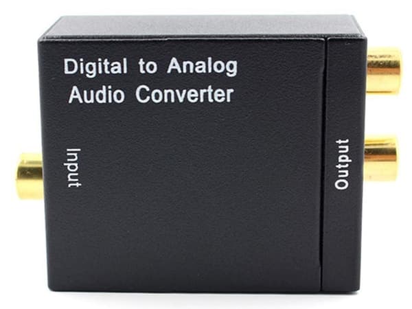 RCA - Toslink-muunnin / sovitin - digitaalinen analogiseksi