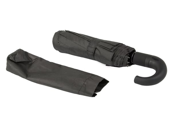 Paraply sammenleggbar automatisk svart unisex