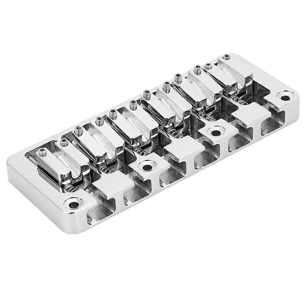 1 st 6-strängad bas fast Hardtail-stall med justerbar sadel, krom