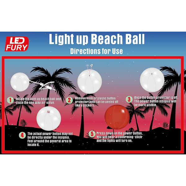 Stor flytande uppblåsbar med färgskiftande ljus i mörk badbollsleksak för sommarpool/strandfest