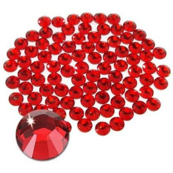 1440 stk. limfiks krystal flad bagside rhinestones glas ædelsten til neglekunst håndværk dekorationer tøj sko Siam 1440pcs
