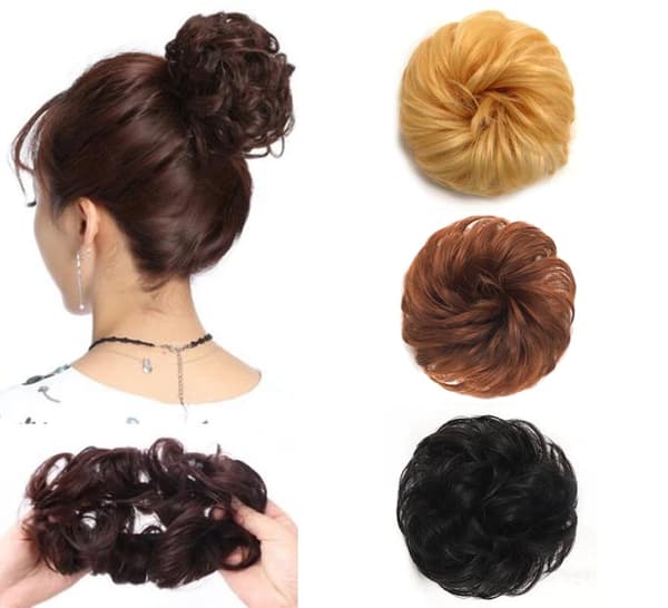 Scrunchie Hårforlengelser / Hårbånd - Hårknute