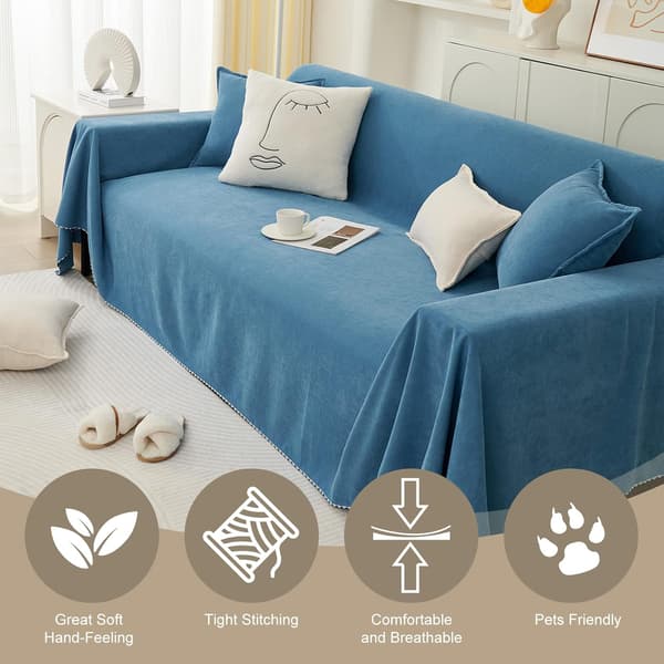 Stretch Sofa Cover, Universal Woven Couch Protector, 180*130cm