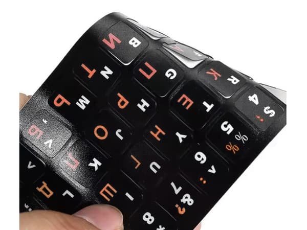 Tastaturklistremerker - QWERTY 11×13 mm