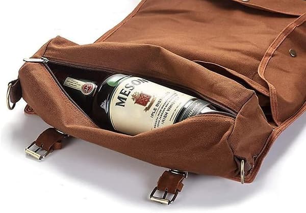 Bartender Kit Bag - Bärbar resesats för cocktailshaker i brunt brown