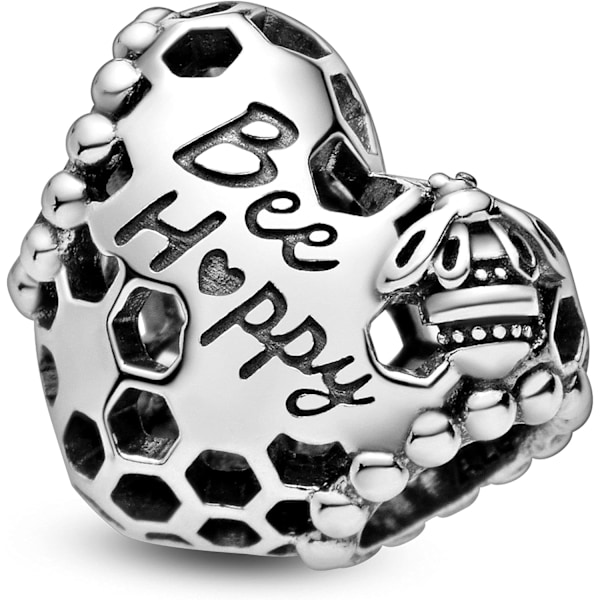 Cupronickel Love Bee Bead Happy Bee Hive Heart Armbånd Charm