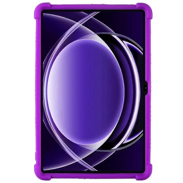 Silikonskal med Ställ för Realme Pad 2 Lite, Robust Skydd - Lila