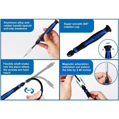 126 in 1 Precision Screwdriver Set, Screwdriver Repair Tool Removal Opening Tool Kit with Torx Hex