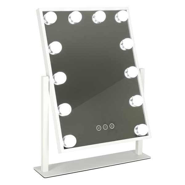 LED sminkespeil med USB-lys 30x40cm