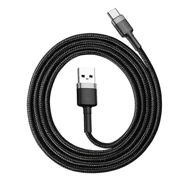 BASEUS Cafule -sarja 1M 3A Type-C -datan synkronointi- ja latauskaapeli Huawei Xiaomi jne.