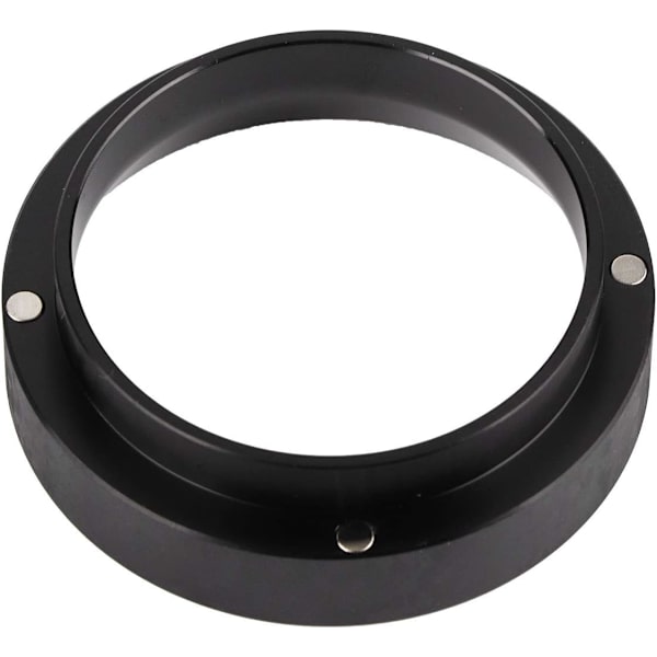 Espresso-annostussuppilo alumiinista kahvin annostusrengasvaihto - 58 mm portafilterille (musta)