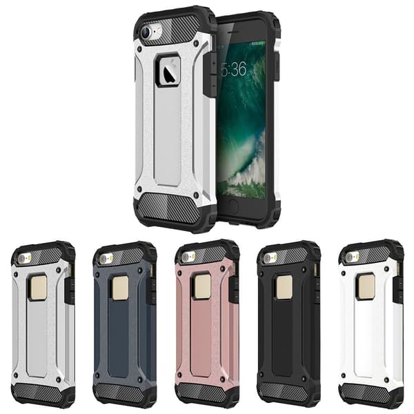 iPhone 7/8/SE (2020) & (2022) - Deksel/Mobildeksel - Tøff black