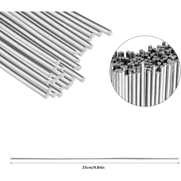 30 kpl Juotosauvat - 1,6 x 250 mm - Alhaisen lämpötilan juotoslanka, Juotosratkaisut, Juote, Alumiini, Hitsauslangat, Alumiiniset juotoslangat