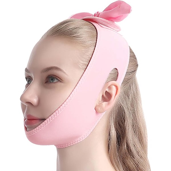 Face Chin Lifting Belt Up Mask - Återanvändbar V Line Lifting Facial Slimming Strap