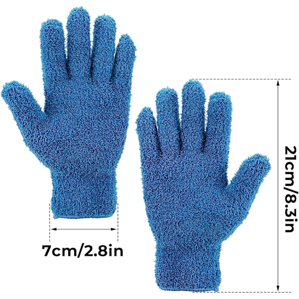 2 par mikrofiber støvkluter - fleksible og praktiske - ingen loing - støvkluter for rengjøring