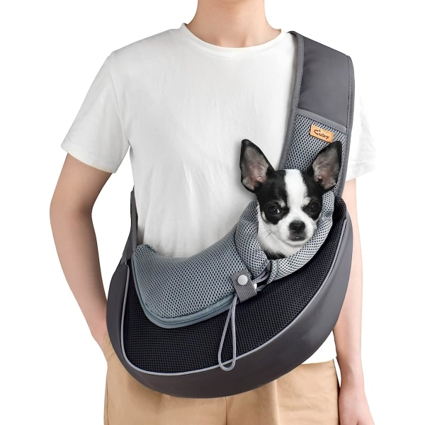 Cuby bärsele för små hundar, katter, dragsko och säkerhetskrok med dragkedja, trippeldesign