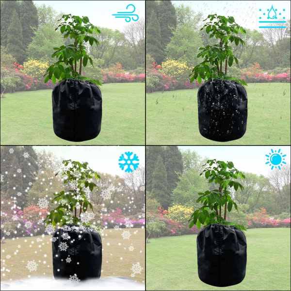 Plants Winter Protection Pot, 17,7" x 19,6" Winter Plant Frost Protection Cover Vattentät Frys