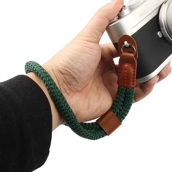 1 st kamera handledsrem bekväm nylon halkfri handledsrem för DSLR-kameror spegellösa kamera, grön