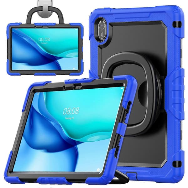 For Huawei MatePad SE 11 Deksel Ring Stativ PC+Silikon Støtsikkert Nettbrettdeksel