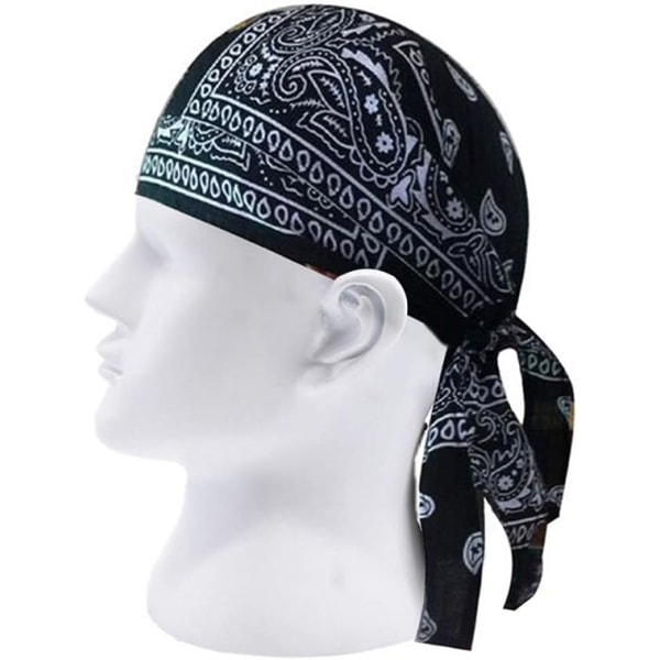 Unisex Cotton Paisley Bandana Headwrap Headscarf Justerbar Durag Hat Cap