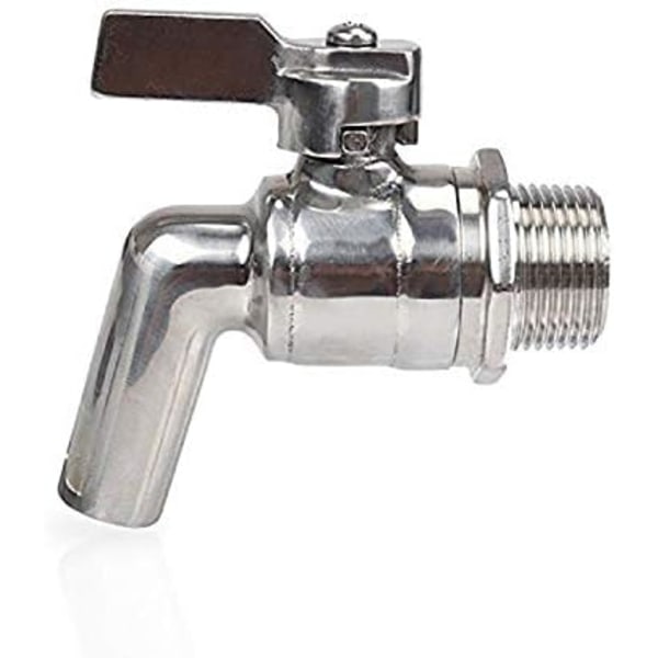 Rustfritt stål øl 1/2\" tappkran for HomeBrew fatfermenter vin øl drikke juice dispenser tapp drikkefat (1/2)