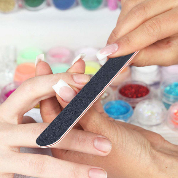 Nagelfil 21st 100/180 Grit Emery Board Filer för Akryl/Naturlig Fingernagel