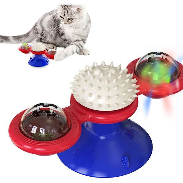 Katt leksak snurrande snurran för inomhus kattunge husdjur tillbehör katt jakt leksak födelsedagspresent