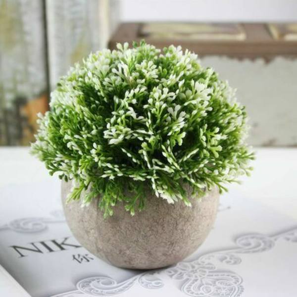 Mini kunstige sukkulenter med potter til dekorative planter til hjem, have, køkken, bryllup og andre indendørs og udendørs lejligheder