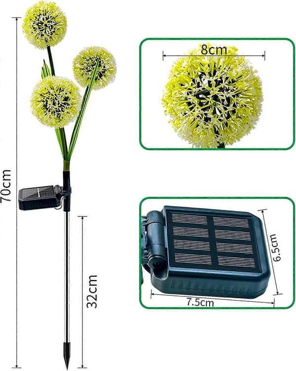 2 kpl 36 LED aurinkopuutarhavaloja