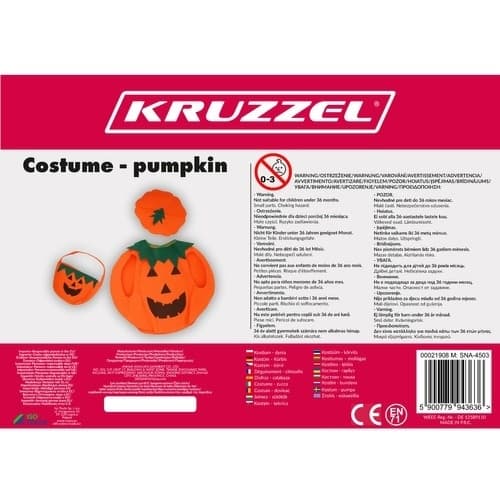 Markerdräkt för barn - Pumpa Halloween