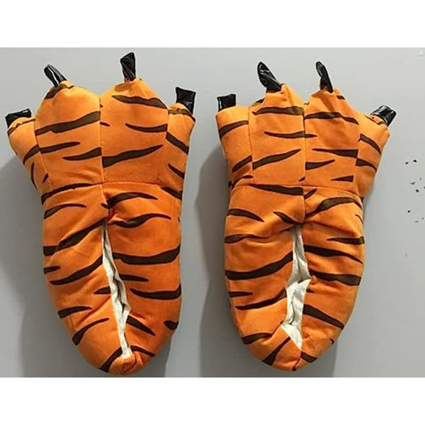 Unisex Klosstövlar Djur tass tofflor Kyckling Fågel fot tofflor Ko Tiger Giraff tofflor，L